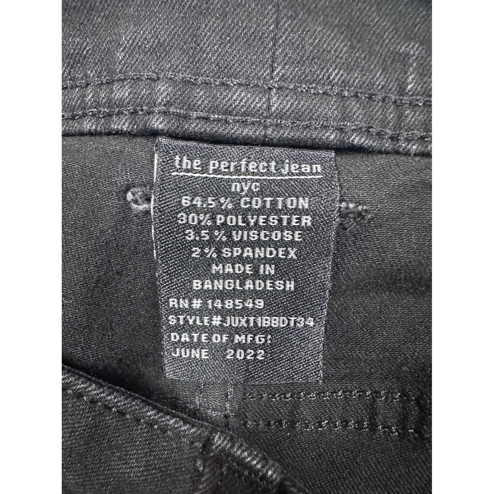 The Perfect Jean NYC Mens 44x34 Slim Fit Black Stretch Denim Jeans JUXTIBBDT34 - Picture 7 of 9